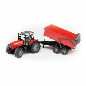 Massey Ferguson 7480 Tractor & Tipping Trailer Toy Model