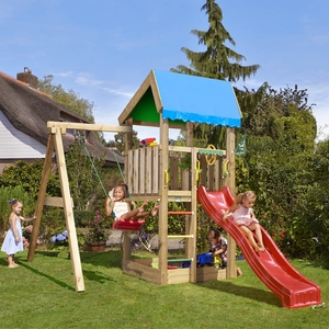 Jungle Gym Home Complete Climbing Frame with Swing and Slide