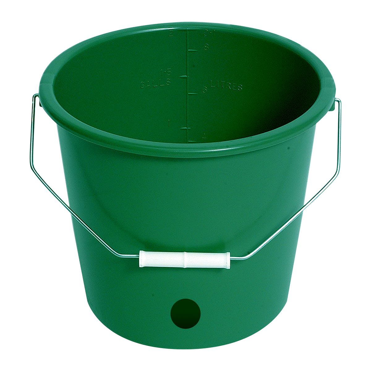 CALF FEED BUCKET WITH METAL HANDLE PACK OF 3 GREEN BUCKETS 2 GALLON 