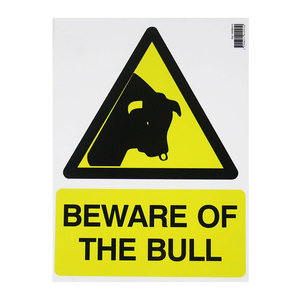 Farm Sign - Beware of Bull