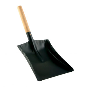 De Vielle 23cm/9in Black Fire Coal Shovel with Wooden Handle