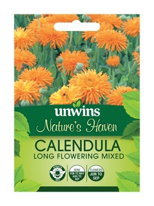 Unwins Nature's Haven Calendula Long Flowering Mixed