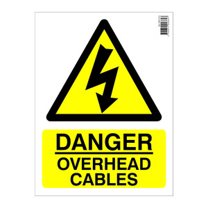 Farm Sign - Danger Overhead Cables