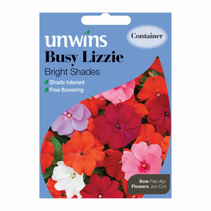 Unwins Busy Lizzie Bright Shades Seeds