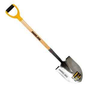 True Temper Round Pointed Shovel with D Grip Wood Handle