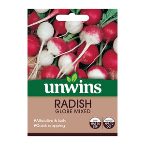 Unwins Mixed Globe Radish Seeds