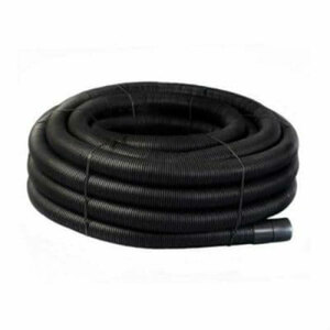 Perforated Black Coil Land Drainage Pipe 200m x 60mm