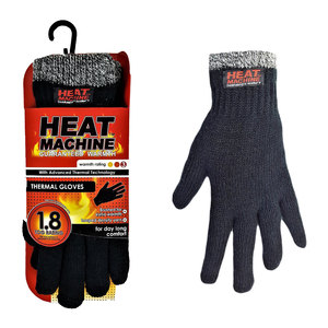 Heat Machine Thermal Gloves Black Marl