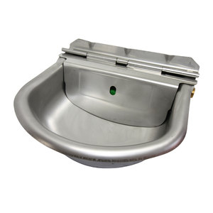 Drinking Bowl Stainless Steel Hinged Lid