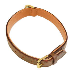 Chanelle Padded Brown Leather Collar