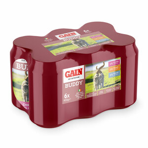 GAIN Buddy Cat (Variety in Jelly) 6x400g